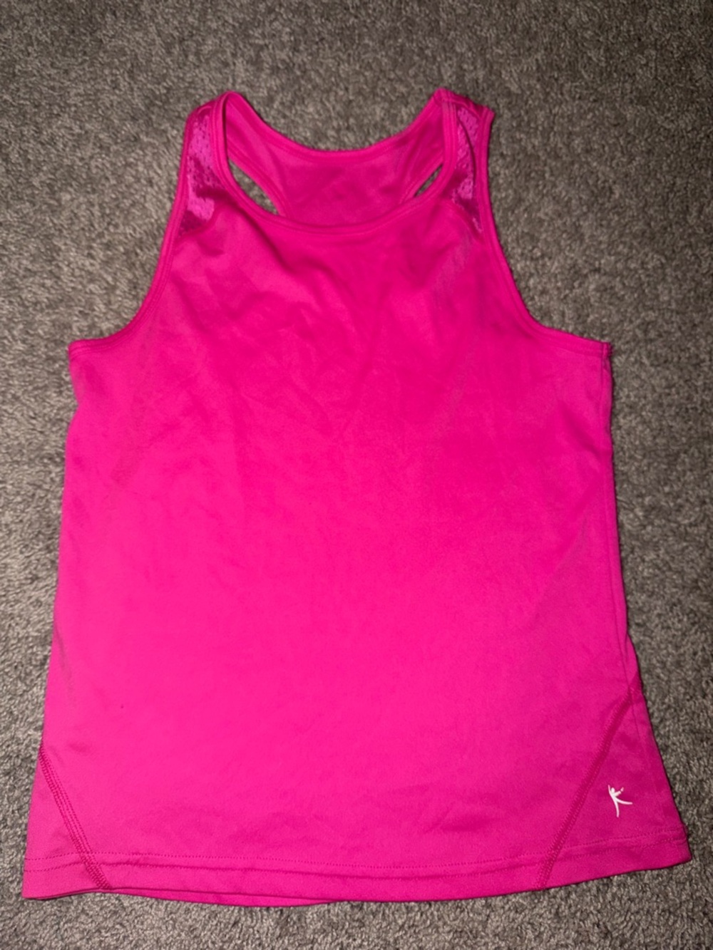 Girl’s Athletic Tank Top by – Hot Pink Racerback